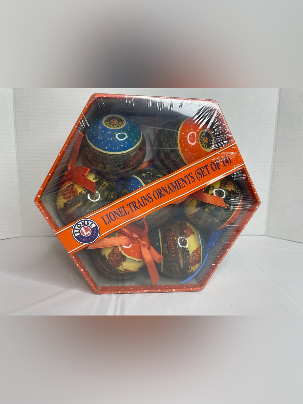 2013 Lionel Trains Set Of 14 Christmas Ornament Gift Box